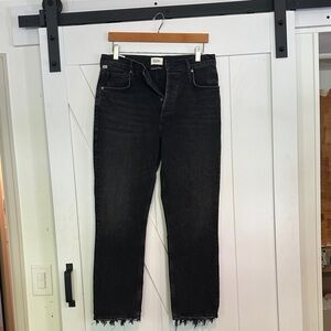 Citizens Of Humanity Black Straight Jeans Jolene
